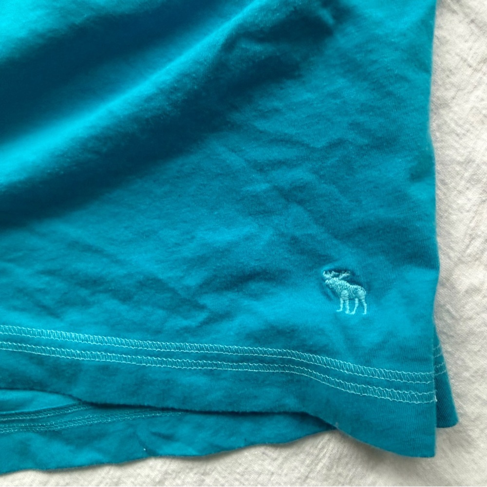 Y2K ABERCROMBIE & FITCH BLUE BABYDOLL TANK TOP SLEEVELESS SIZE M MOOSE - Picture 4 of 8